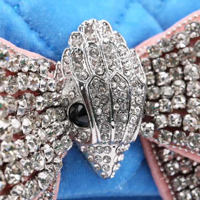 Kurt Geiger mujer london terciopelo mediano kensington 2LPR107 | bolsas azul